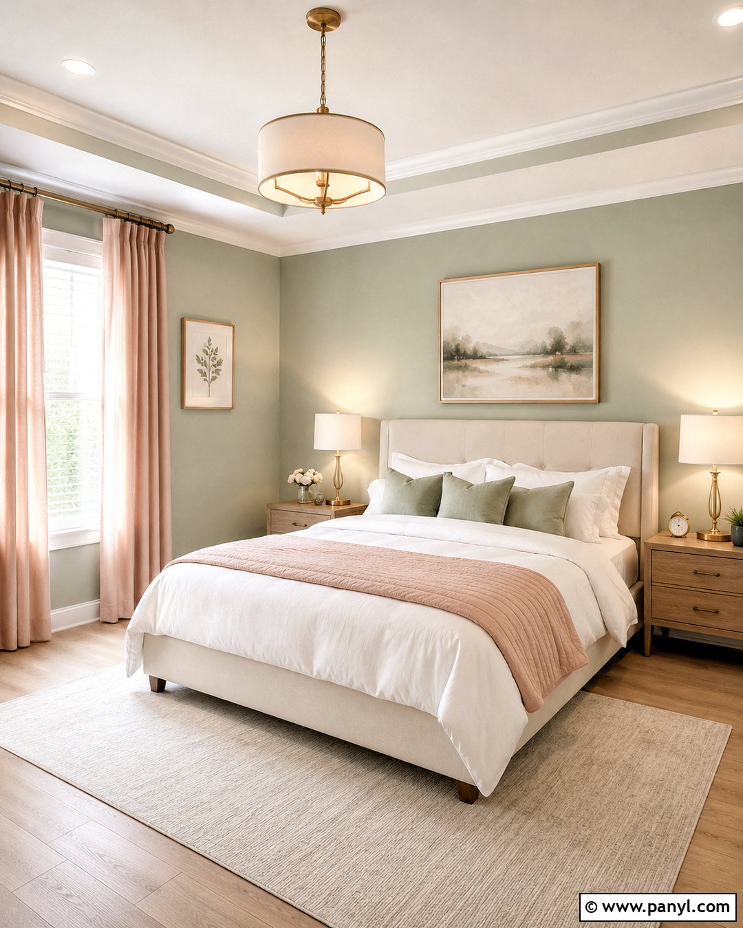 Pale Green And Blush Bedroom - 20 pale green bedroom ideas