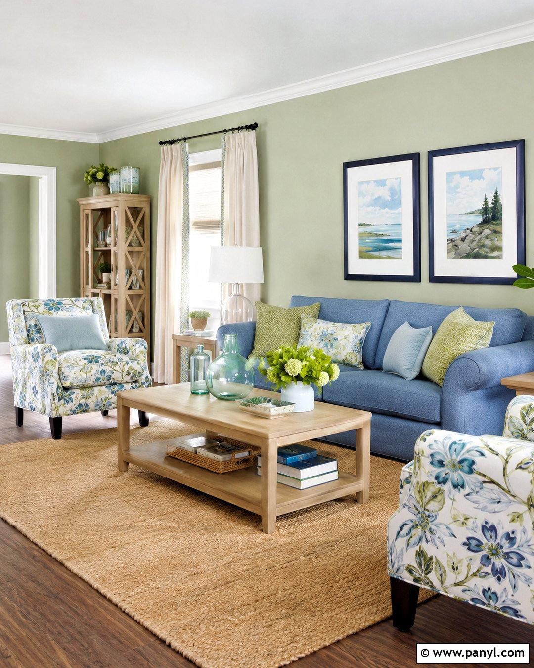 Pale Green And Light Blue Living Room - 20 pale green living room ideas