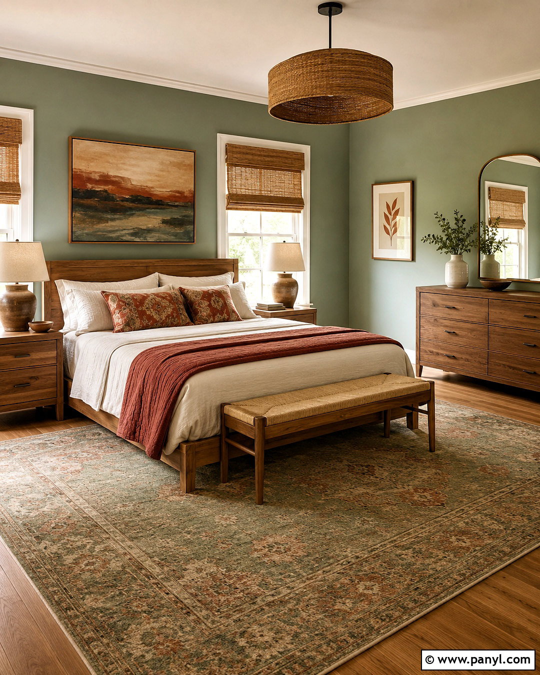Pale Green And Terracotta Bedroom - 20 pale green bedroom ideas