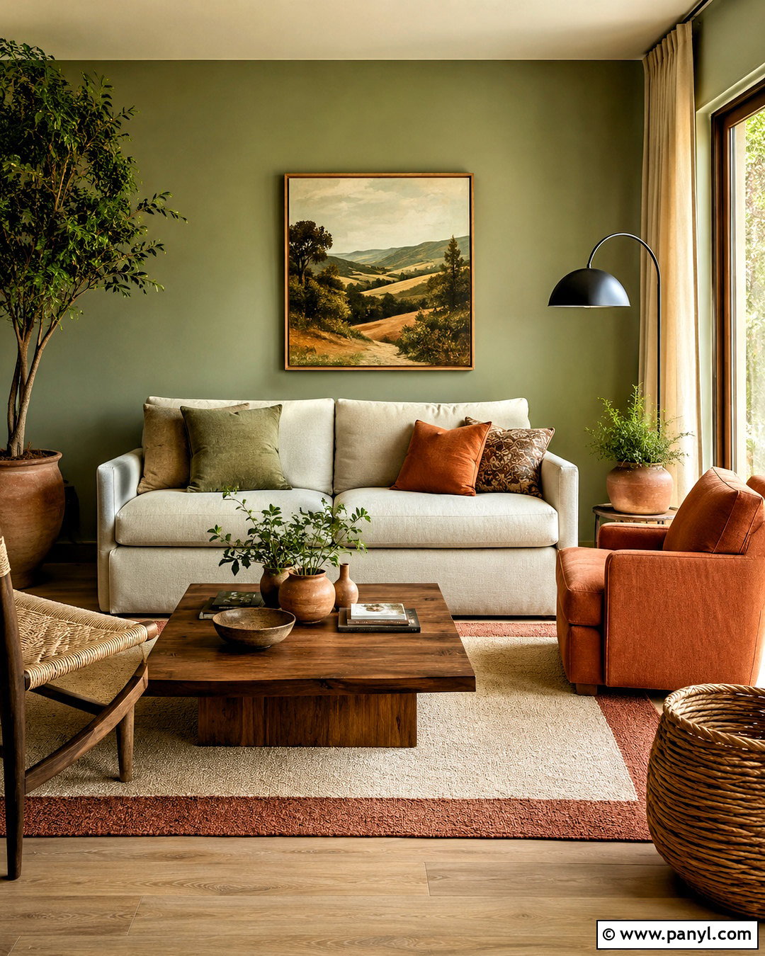 Pale Green And Terracotta Living Room - 20 pale green living room ideas