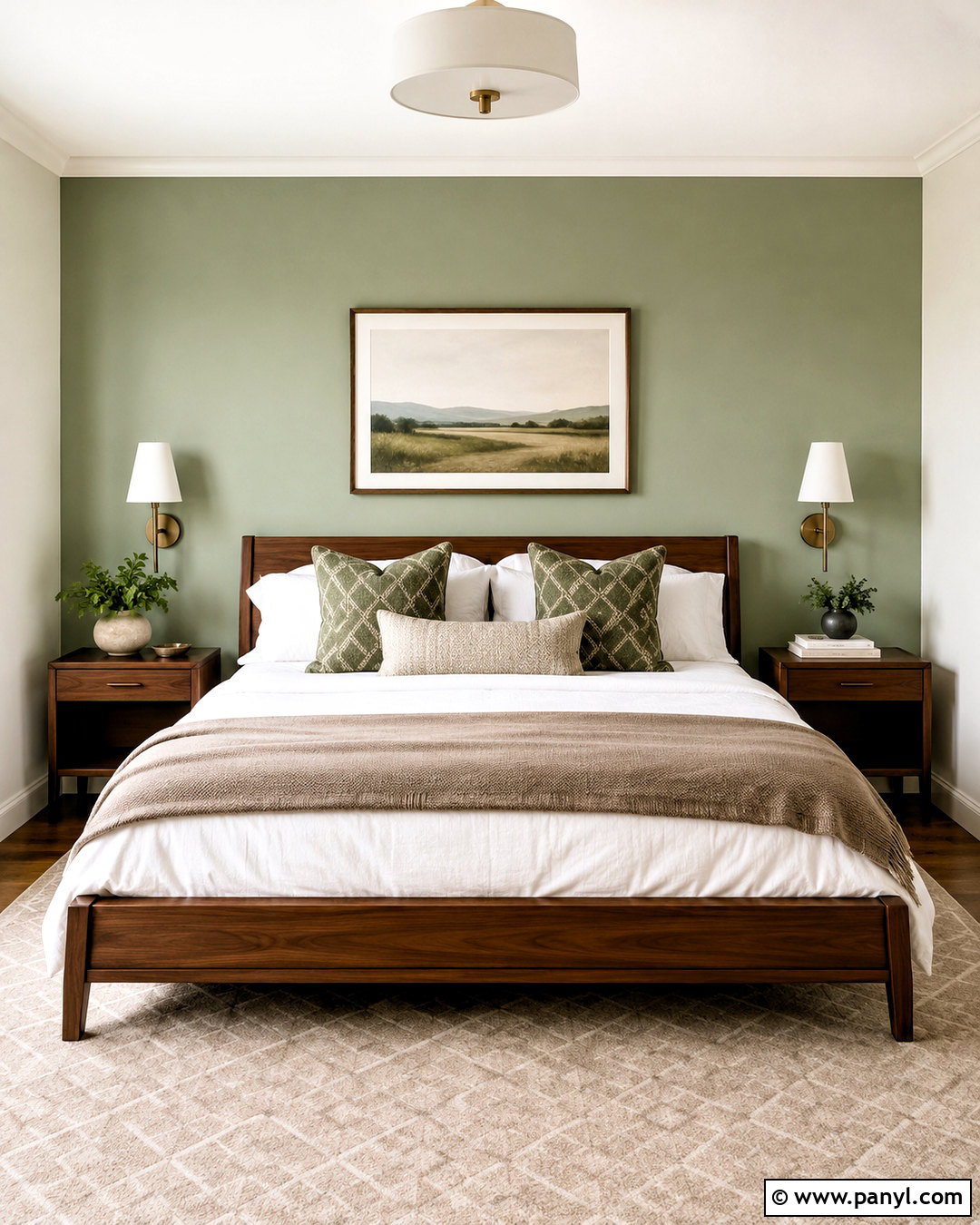 Pale Green Bedroom Accent Wall - 20 pale green bedroom ideas