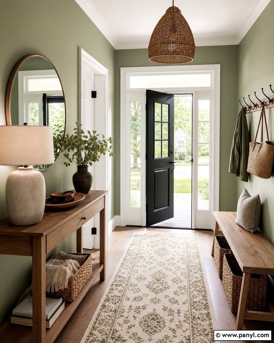 Pale Green Entryway - 30 pale green walls