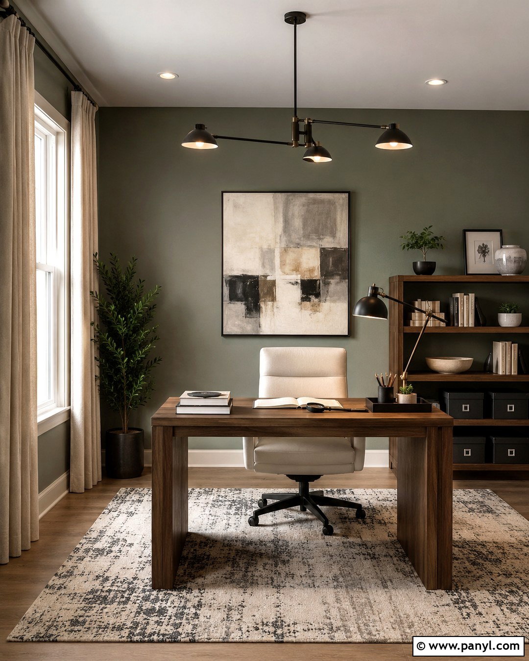 Pale Green Home Office Walls - 20 Pale Green Painted Walls