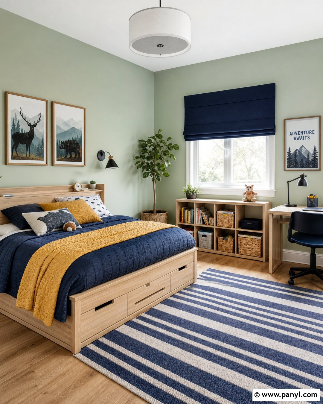 Pale Green Kids Bedroom - 30 pale green walls