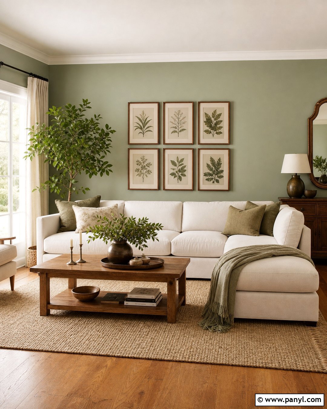Pale Green Living Room With Cream Sofa - 25 Pale Green Living Room Walls