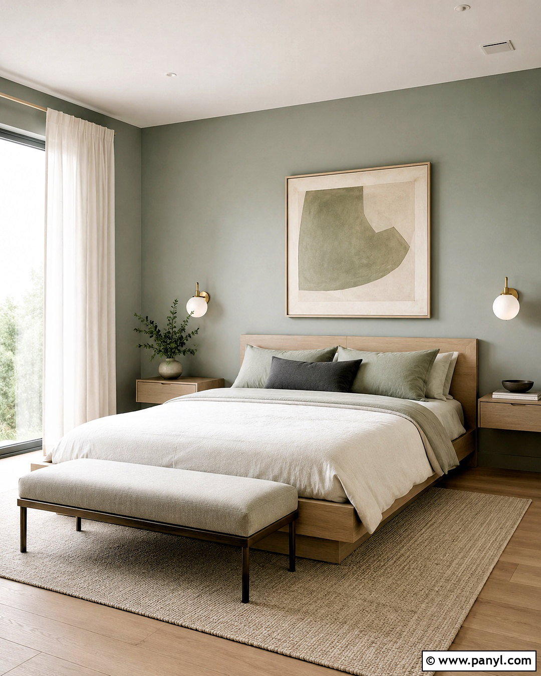 Pale Green Modern Bedroom - 20 pale green bedroom ideas