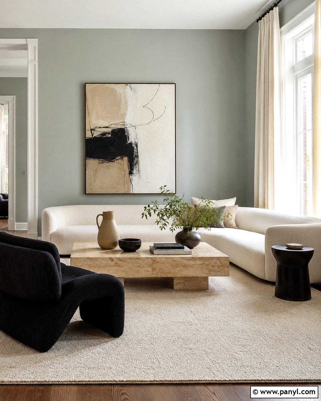 Pale Green Modern Walls - 20 Pale Green Painted Walls