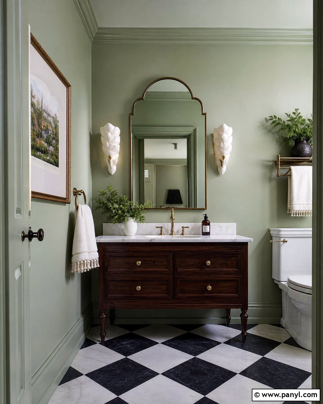 Pale Green Powder Room - 20 Pale Green Bathroom Paint Ideas