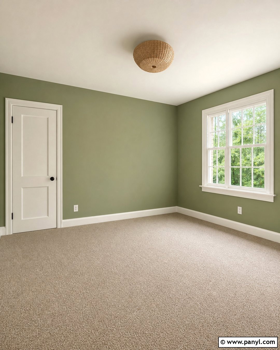 Pale Green Walls With Beige Carpet - 20 Empty Room With Green Walls