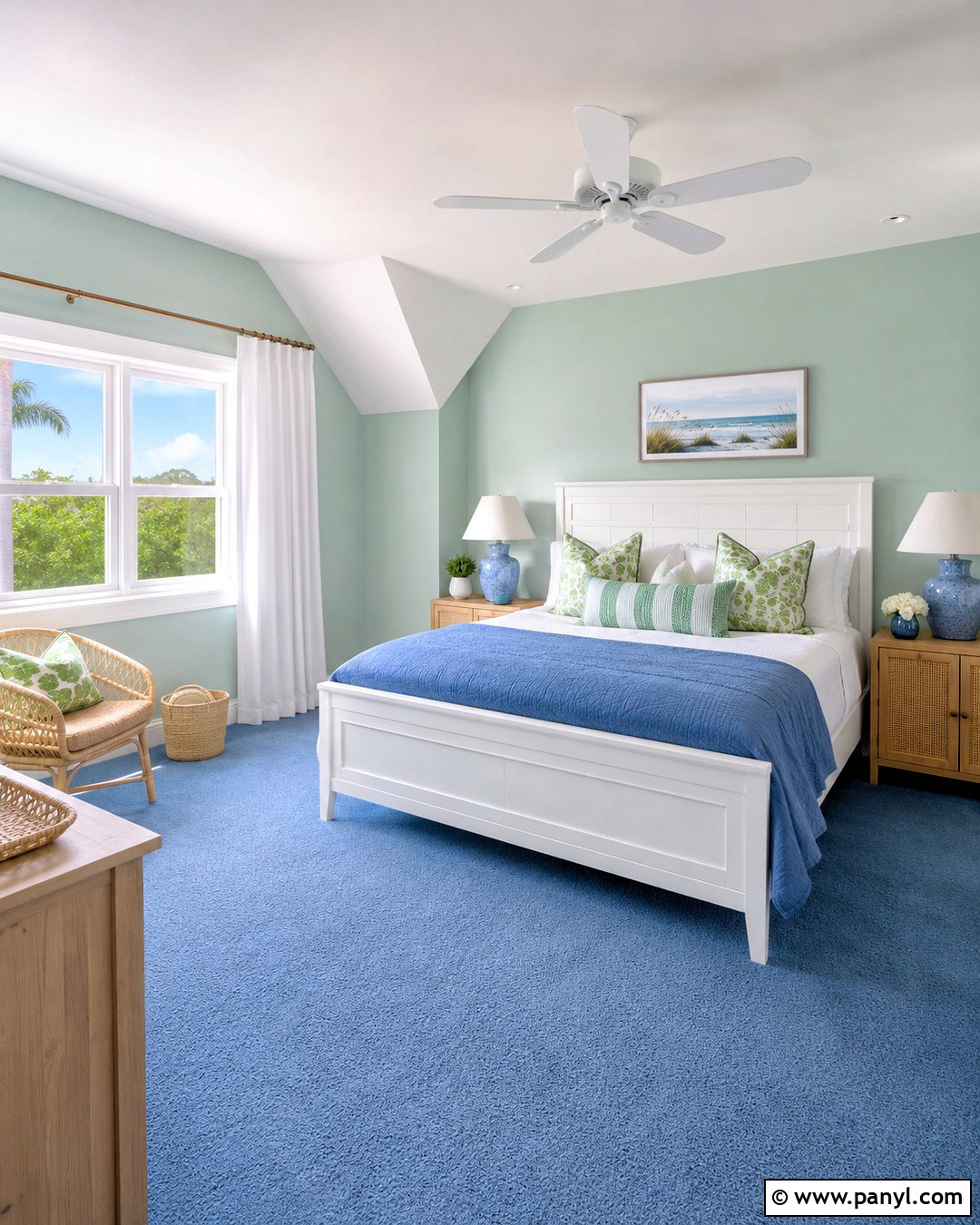 Pale Green Walls With Blue Carpet - 20 Wall Color With Blue Carpet Ideas