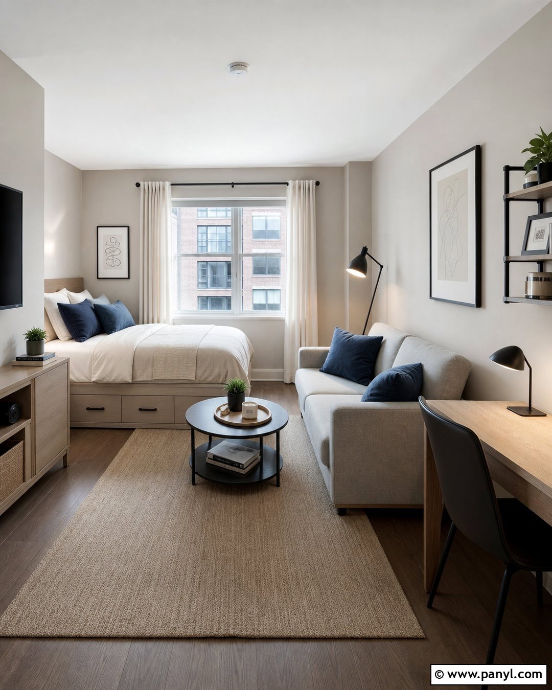 Pale Greige Wall Color For Small Studio - 30 small room wall color ideas