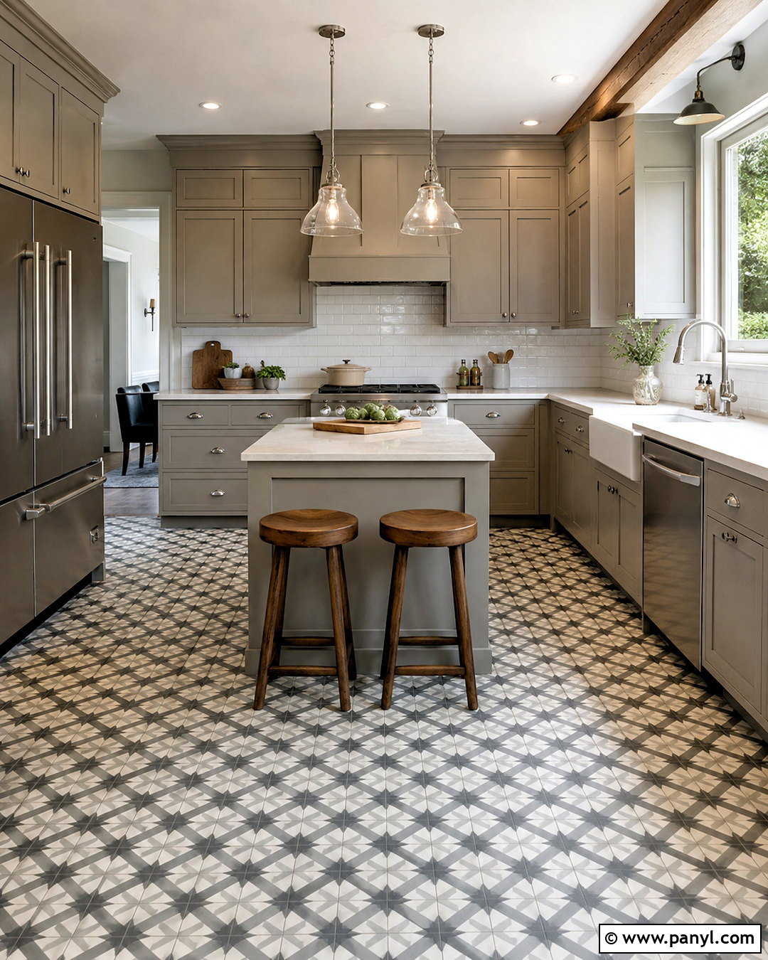 Pale Grey Kitchen With Concrete Countertops - 20 pale grey kitchen ideas