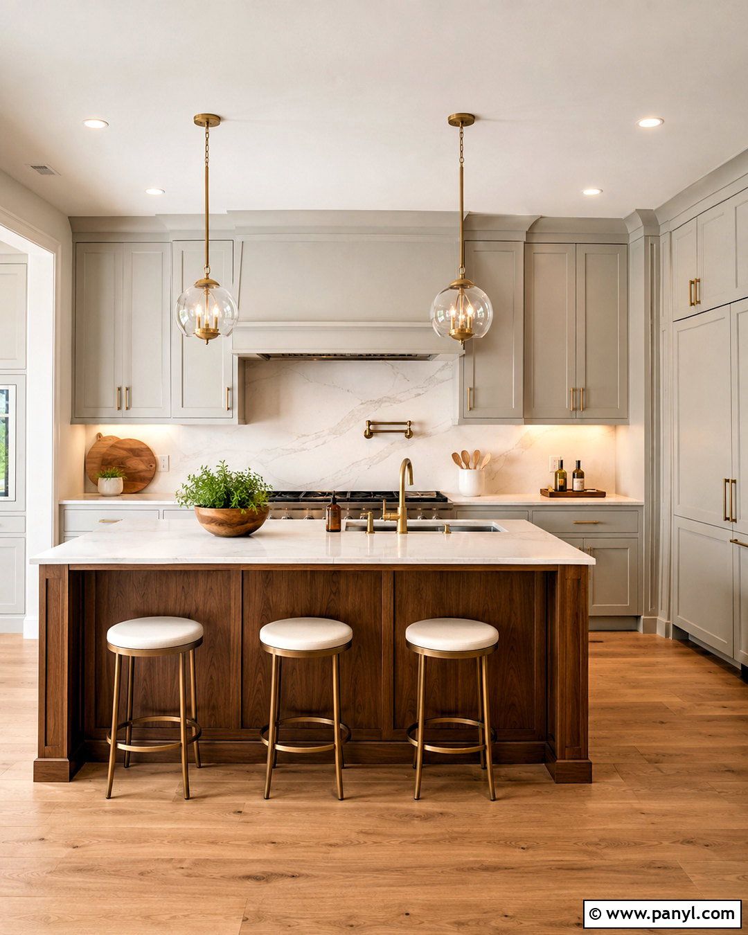 Pale Grey Kitchen With Glass Cabinets - 20 pale grey kitchen ideas