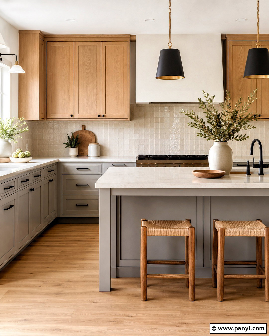 Pale Grey Kitchen With Oak Cabinets - 20 pale grey kitchen ideas
