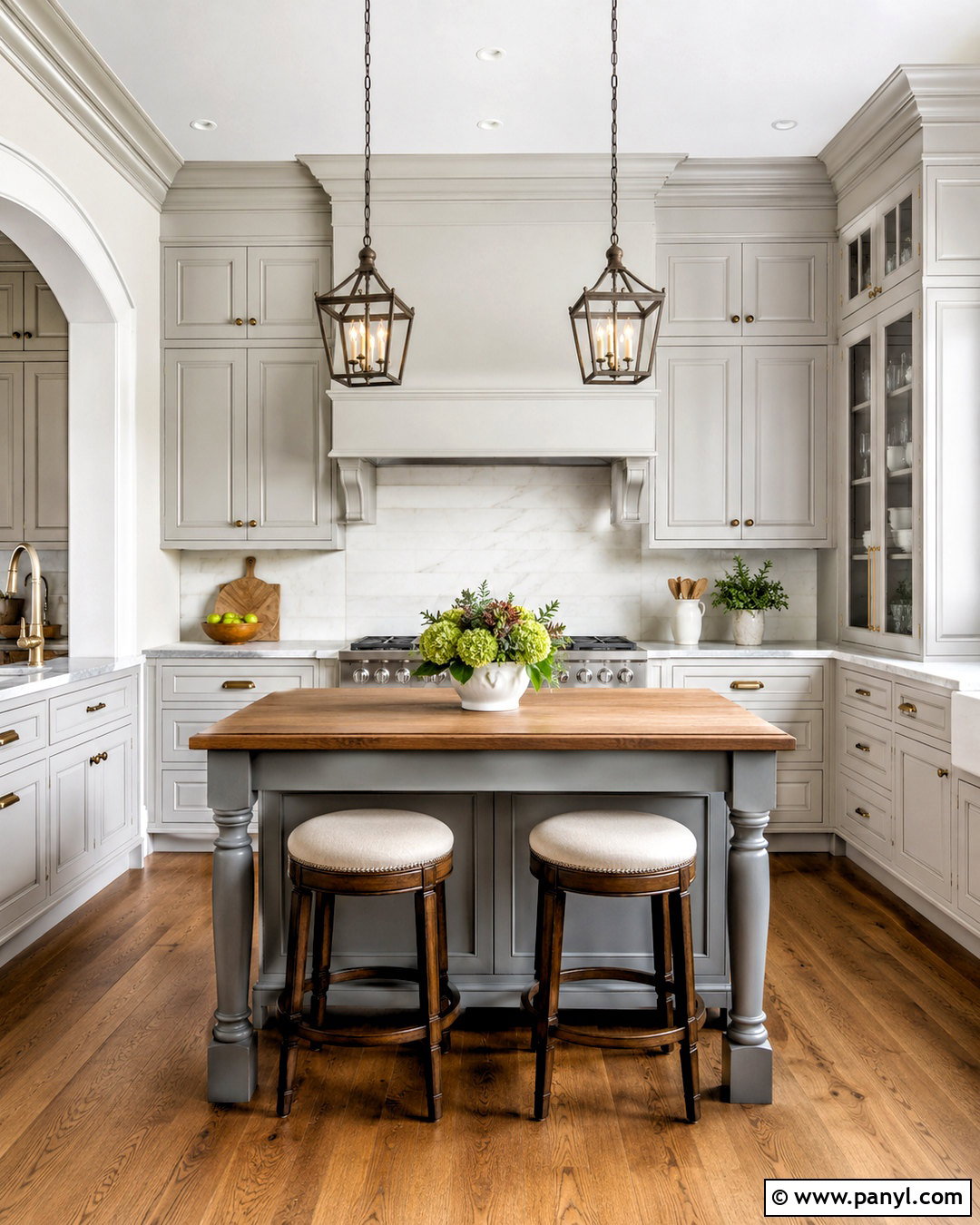 Pale Grey Kitchen With Two Tone Cabinets - 20 pale grey kitchen ideas