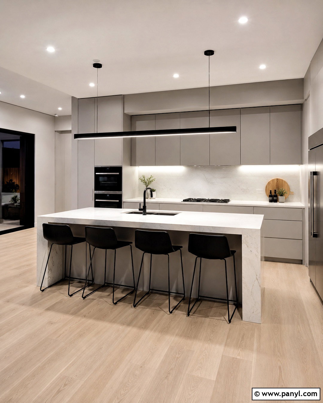 Pale Grey Modern Kitchen - 20 pale grey kitchen ideas