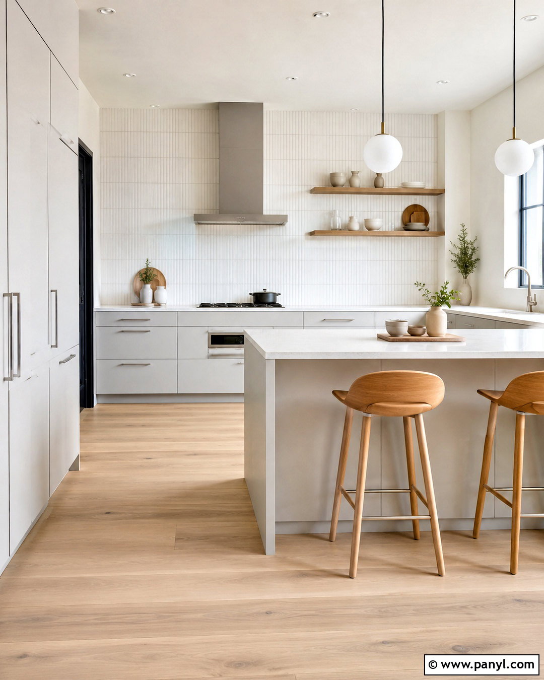 Pale Grey Scandinavian Kitchen - 20 pale grey kitchen ideas