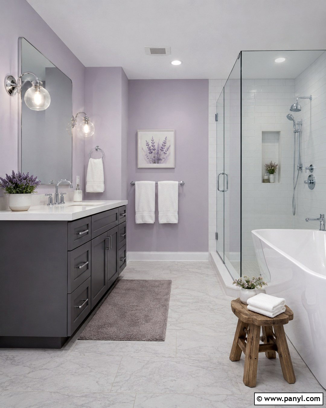 Pale Lavender Bathroom - 20 Pale Bathroom Colors