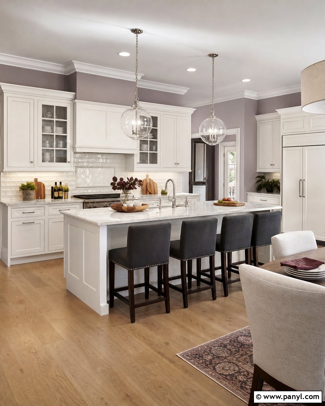 Pale Lavender Kitchen Walls - 35 kitchen wall colors with cream cabinets