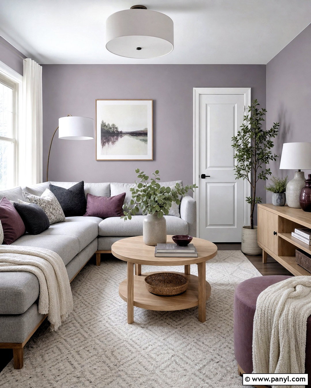 Pale Lavender Small Living Room - 20 small living room paint color ideas