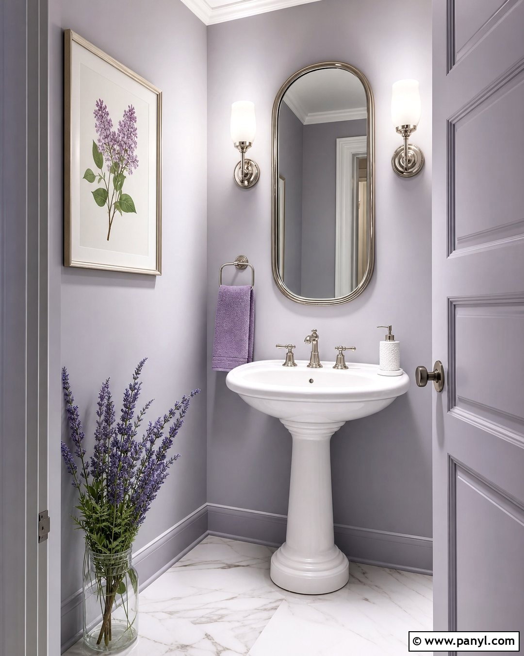 Pale Lavender Wall Color For Small Powder Room - 30 small room wall color ideas