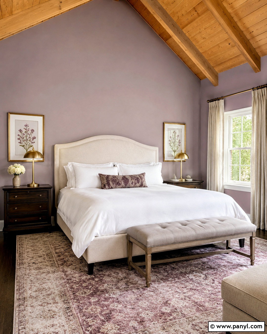 Pale Lavender Wall Color With Pine Ceiling - 20 Wall Color With Pine Ceiling Ideas