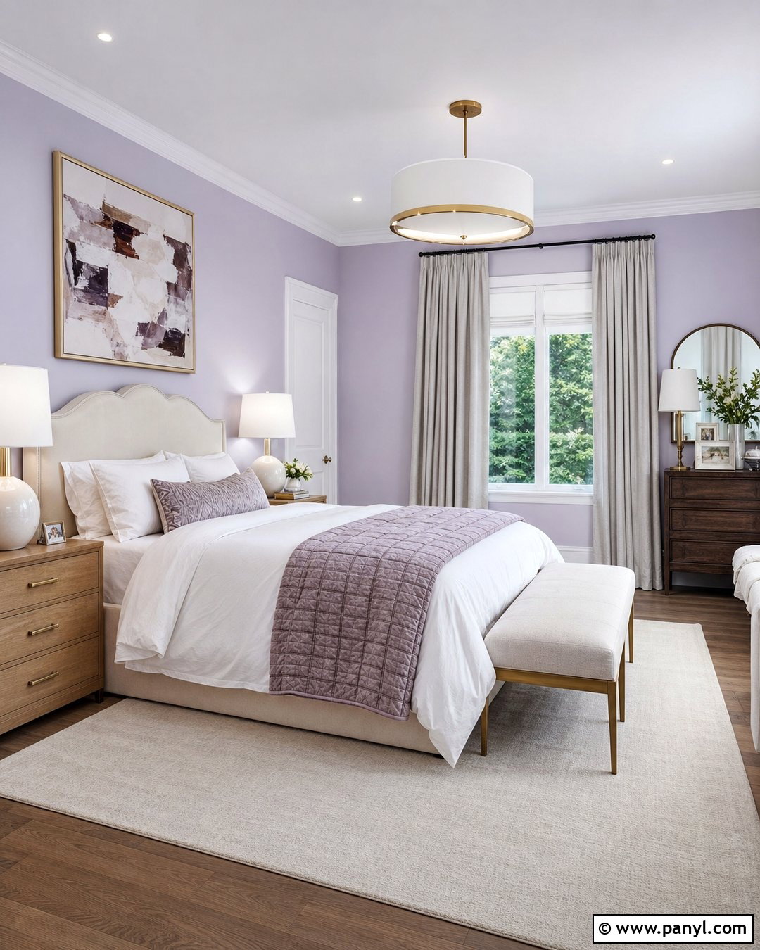 Pale Lavender Walls - 35 light wall colors