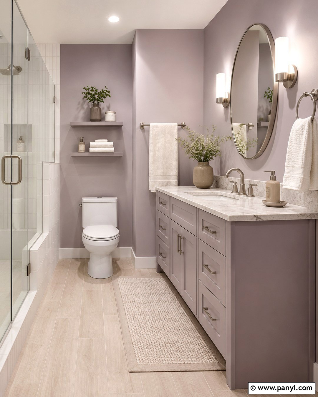 Pale Lilac Gray Bathroom - 20 Pale Bathroom Colors