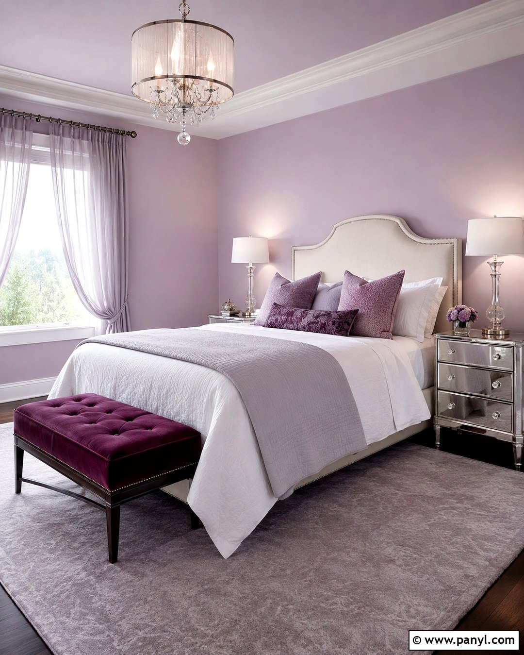 Pale Lilac Room - 20 Cute Colours To Paint Your Room Ideas