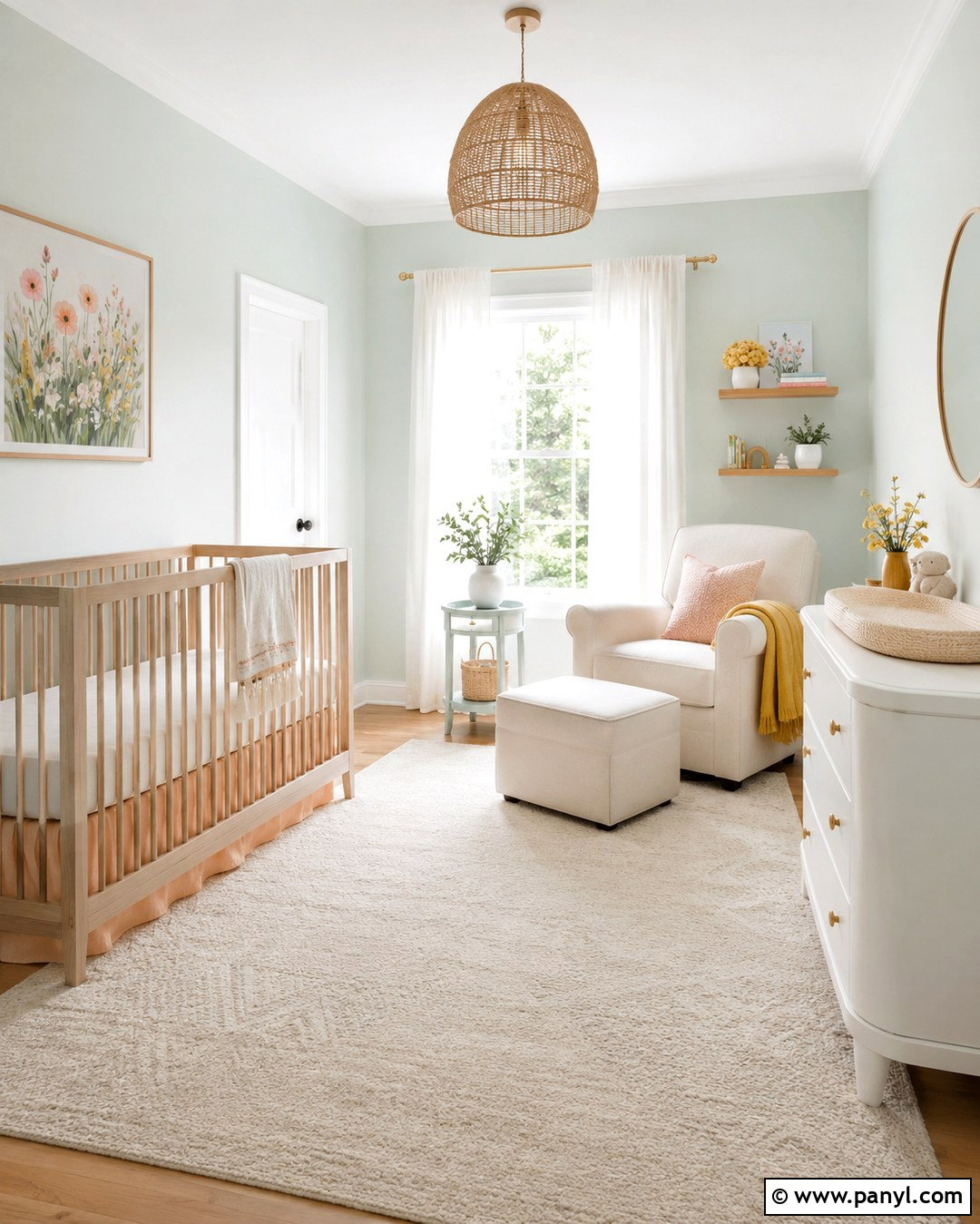 Pale Mint Nursery Walls - 20 Baby Nursery Wall Colors