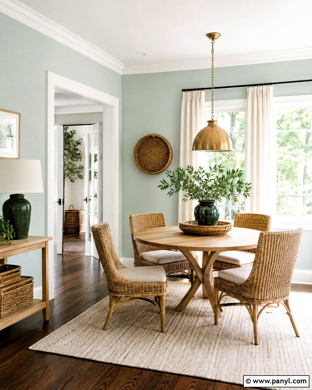 Pale Mint Walls With Dark Wood Floors - 35 wall colors for dark wood floors