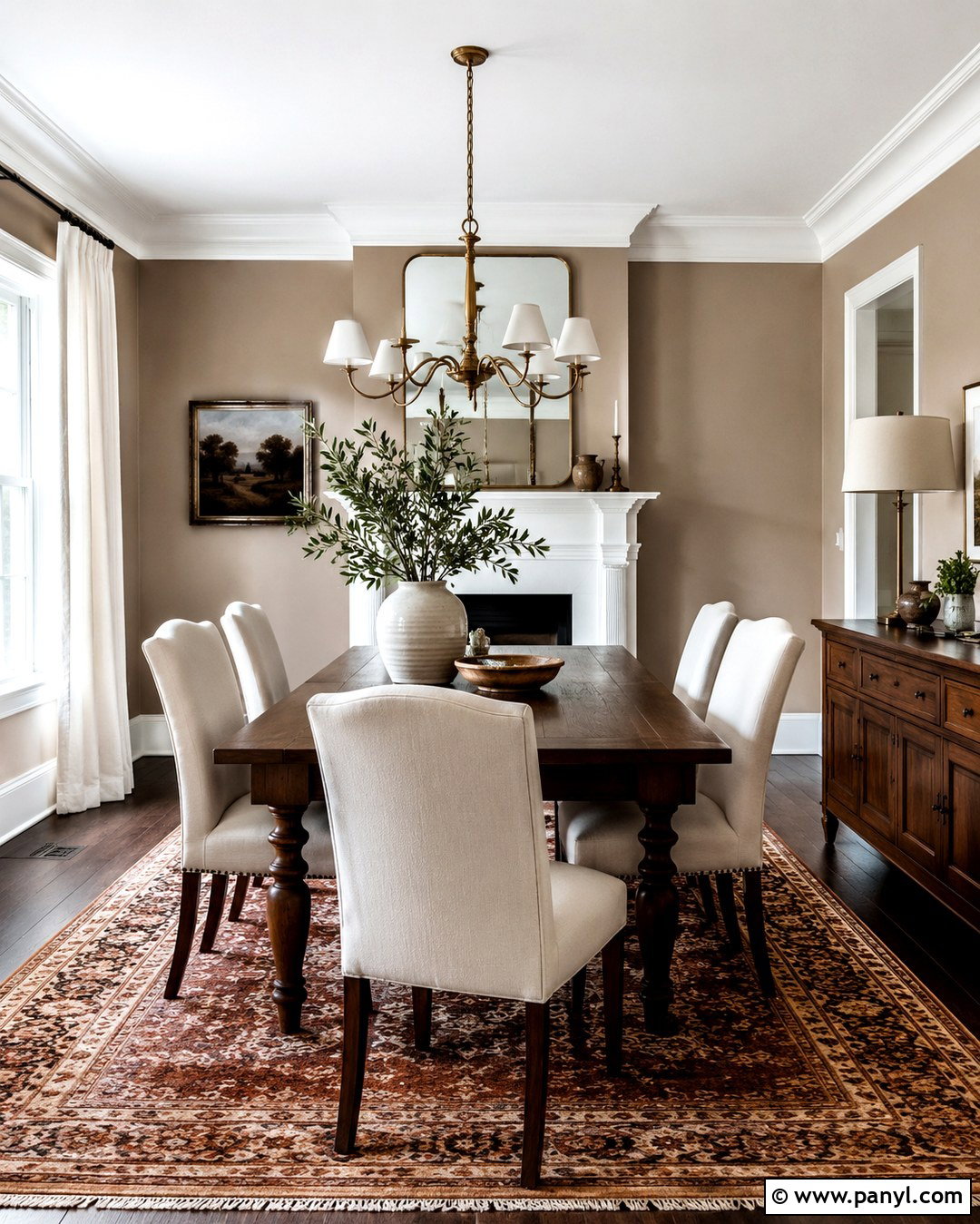 Pale Mocha Walls With White Trim - 20 Neutral Wall Color With White Trim Ideas