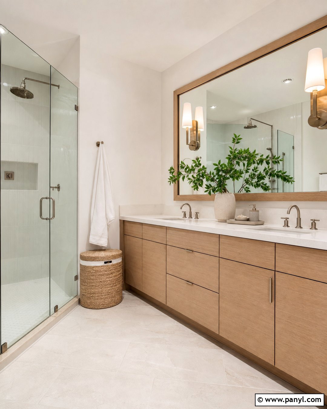Pale Oak Bathroom With White Oak Vanity - 25 Benjamin Moore Pale Oak Bathroom Ideas