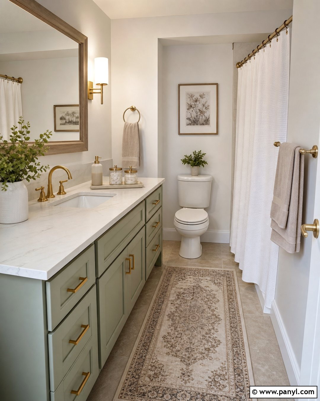 Pale Oak Budget Bathroom Makeover - 25 Benjamin Moore Pale Oak Bathroom Ideas