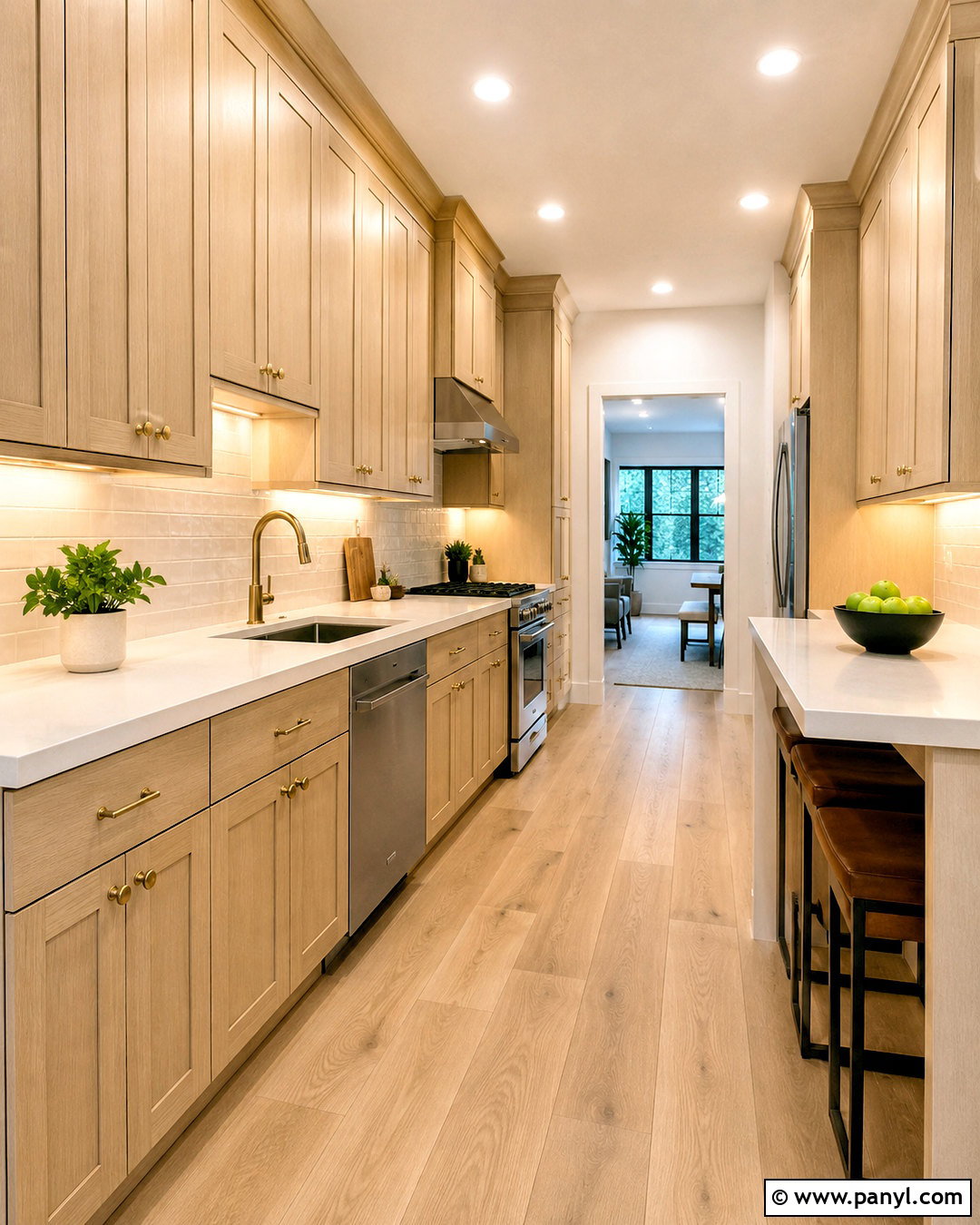 Pale Oak Cabinets In A Small Kitchen - 20 pale oak kitchen cabinets