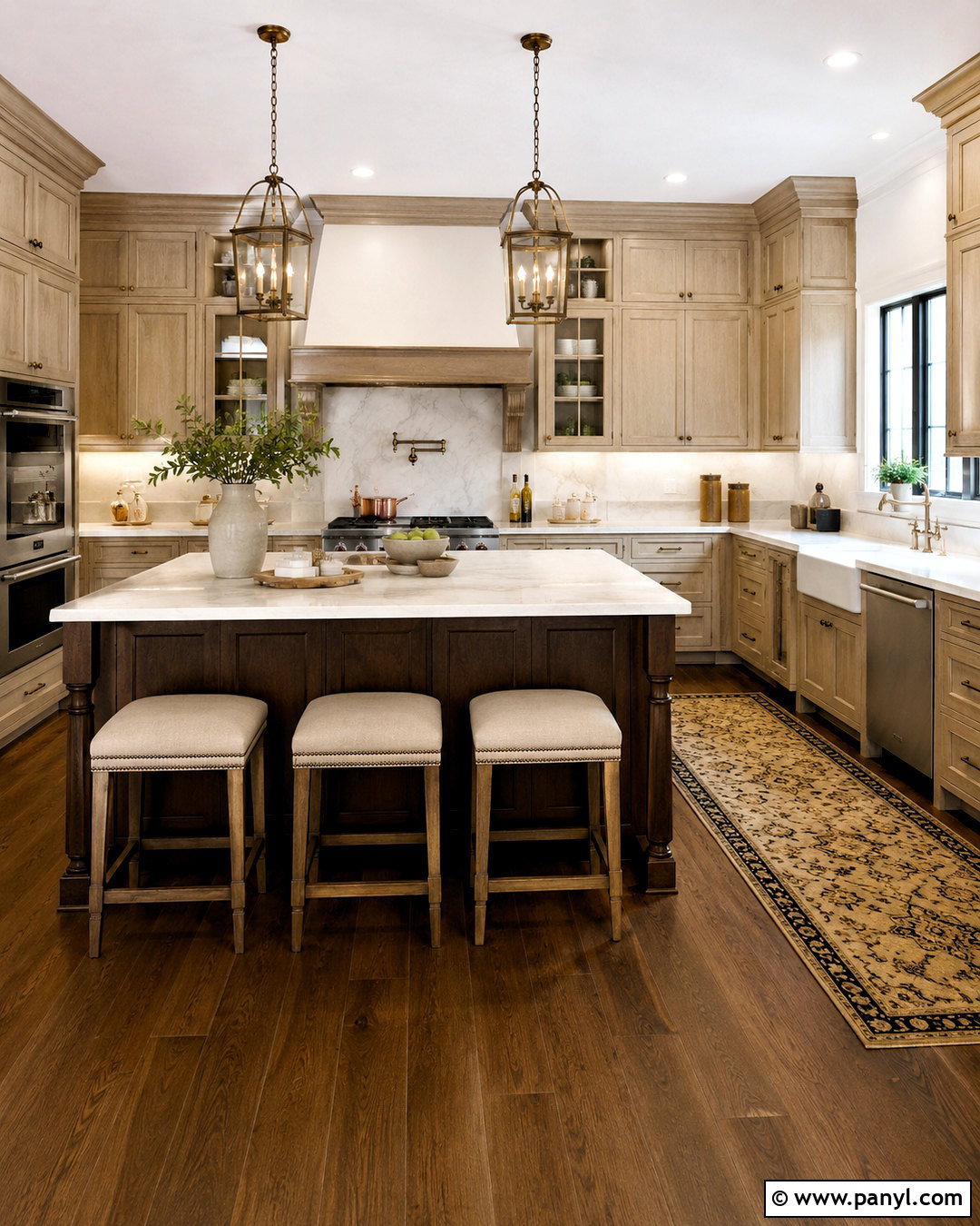 Pale Oak Cabinets In A Traditional Kitchen - 20 pale oak kitchen cabinets