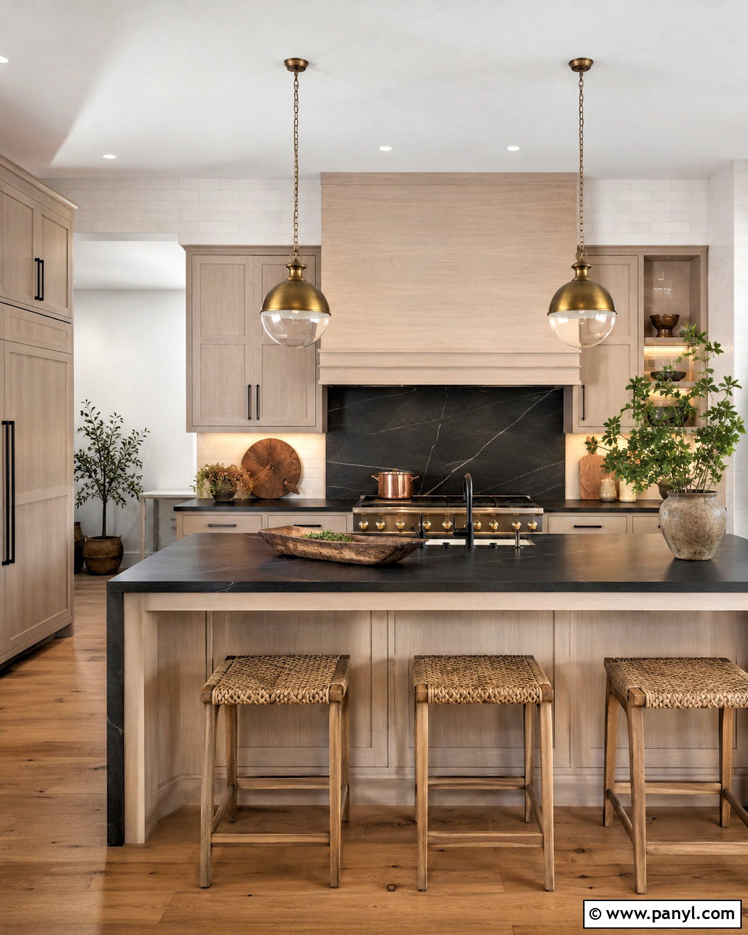 Pale Oak Cabinets With Black Countertops - 20 pale oak kitchen cabinets