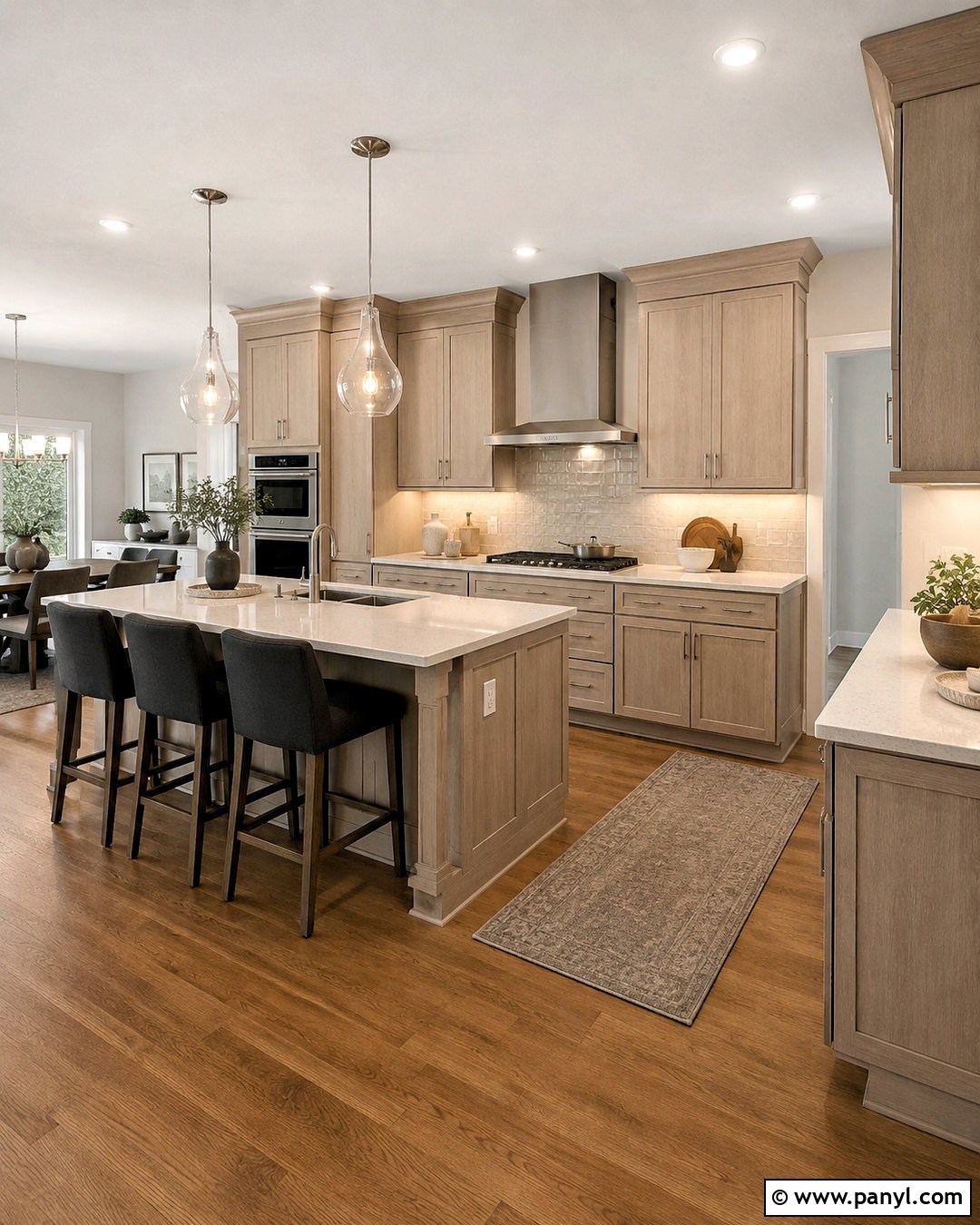 Pale Oak Cabinets With Greige Walls - 20 pale oak kitchen cabinets