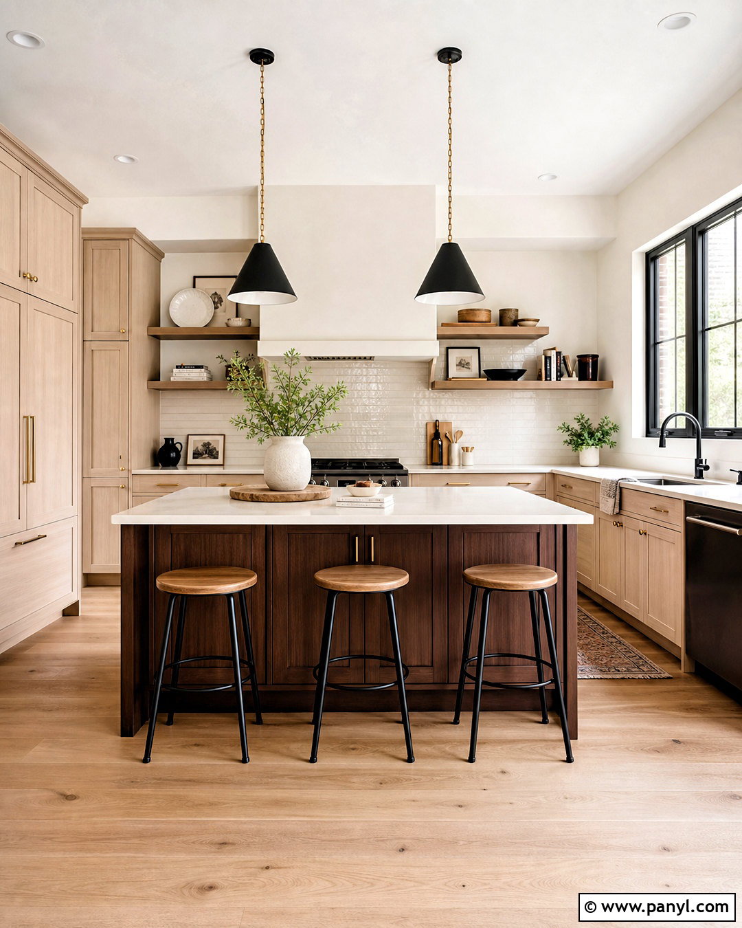 Pale Oak Cabinets With White Dove Walls - 20 pale oak and white dove ideas