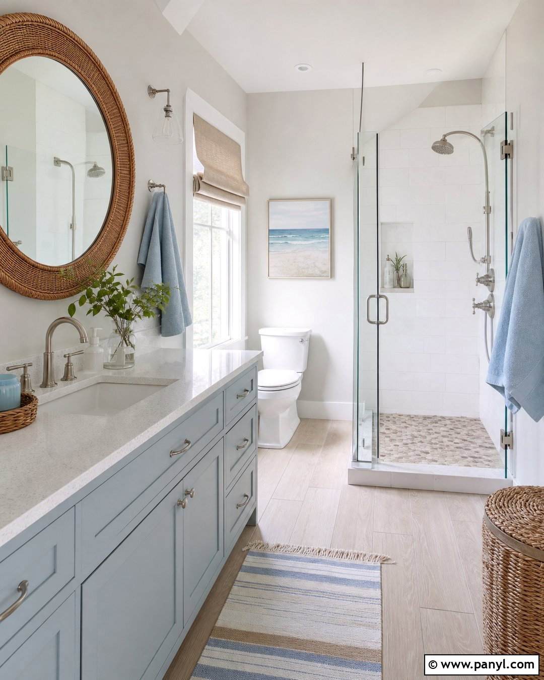 Pale Oak Coastal Bathroom - 25 Benjamin Moore Pale Oak Bathroom Ideas