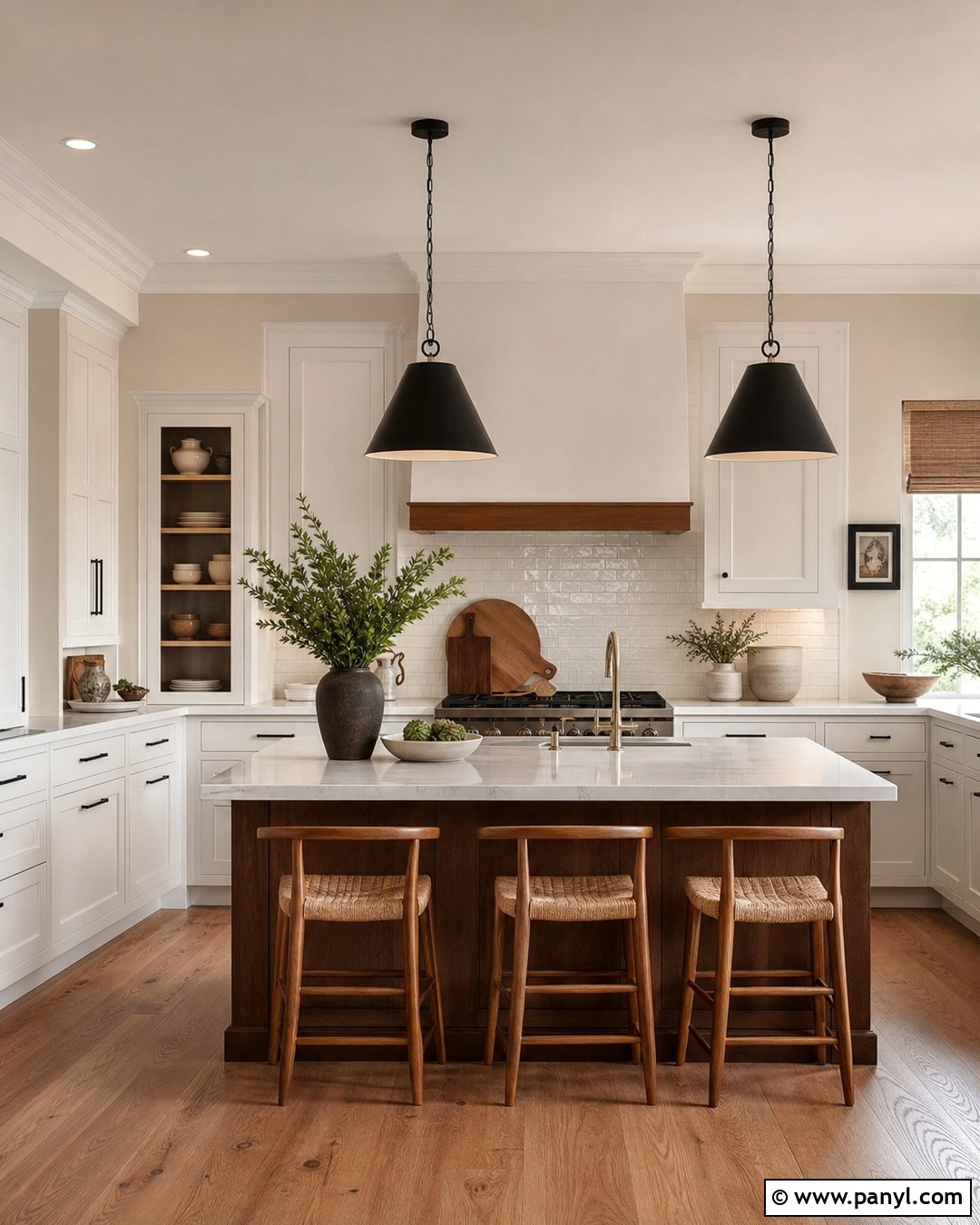 Pale Oak Kitchen With White Cabinets - 30 Pale Oak Walls