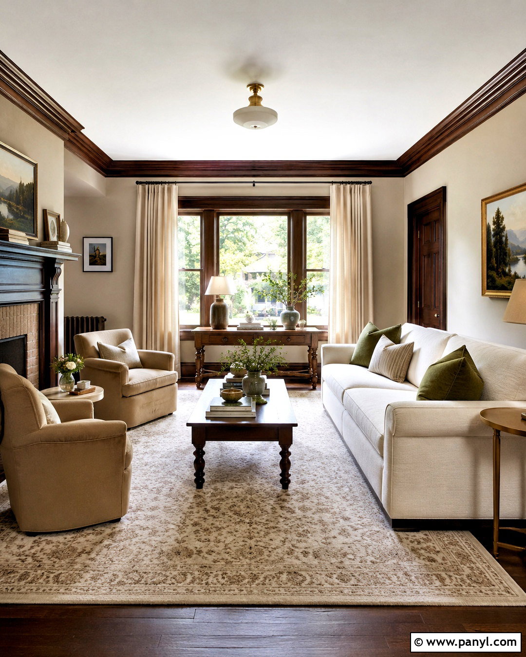 Pale Oak Living Room With Dark Wood - 20 pale oak benjamin moore living room ideas