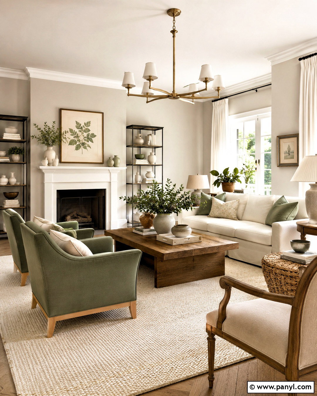Pale Oak Living Room With Sage Green - 20 pale oak benjamin moore living room ideas