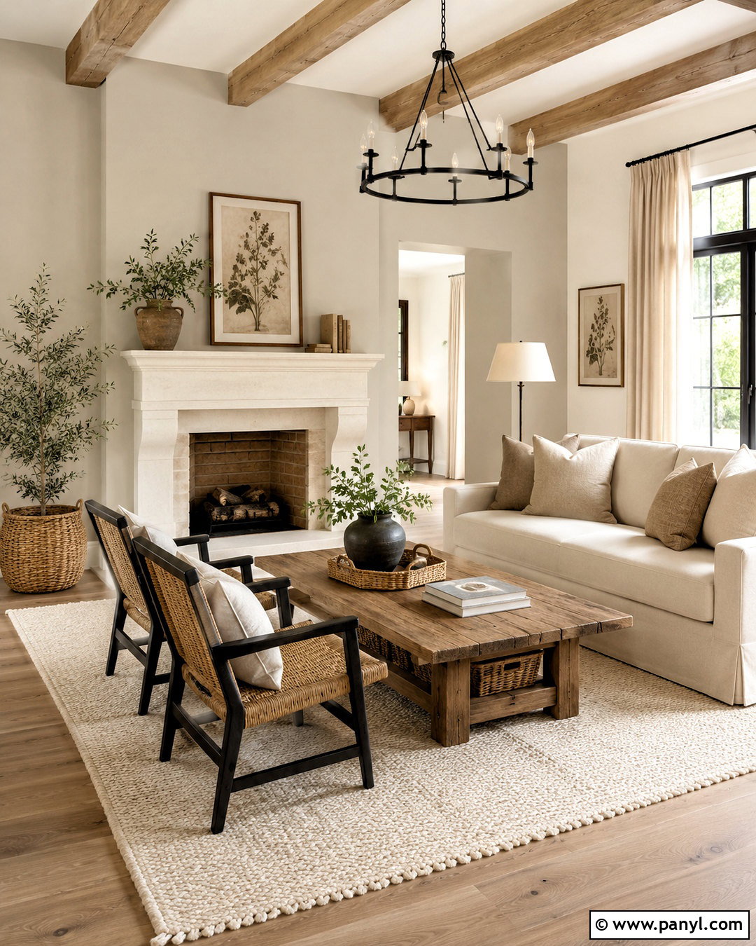 Pale Oak Modern Farmhouse Living Room - 20 pale oak benjamin moore living room ideas
