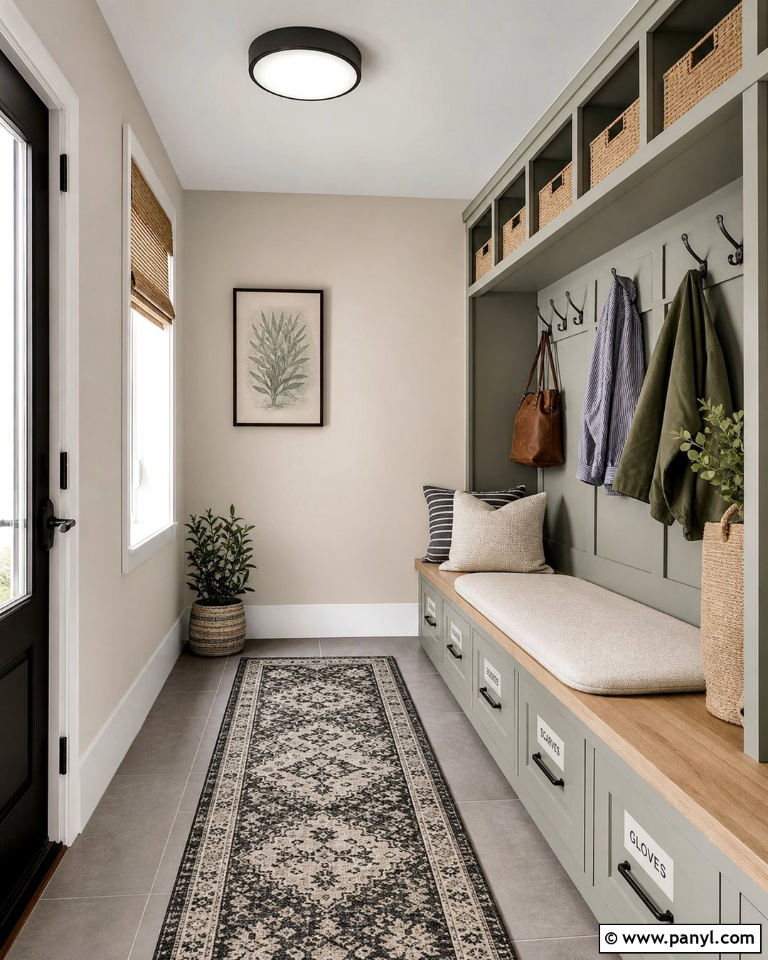 Pale Oak Mudroom - 30 Pale Oak Walls
