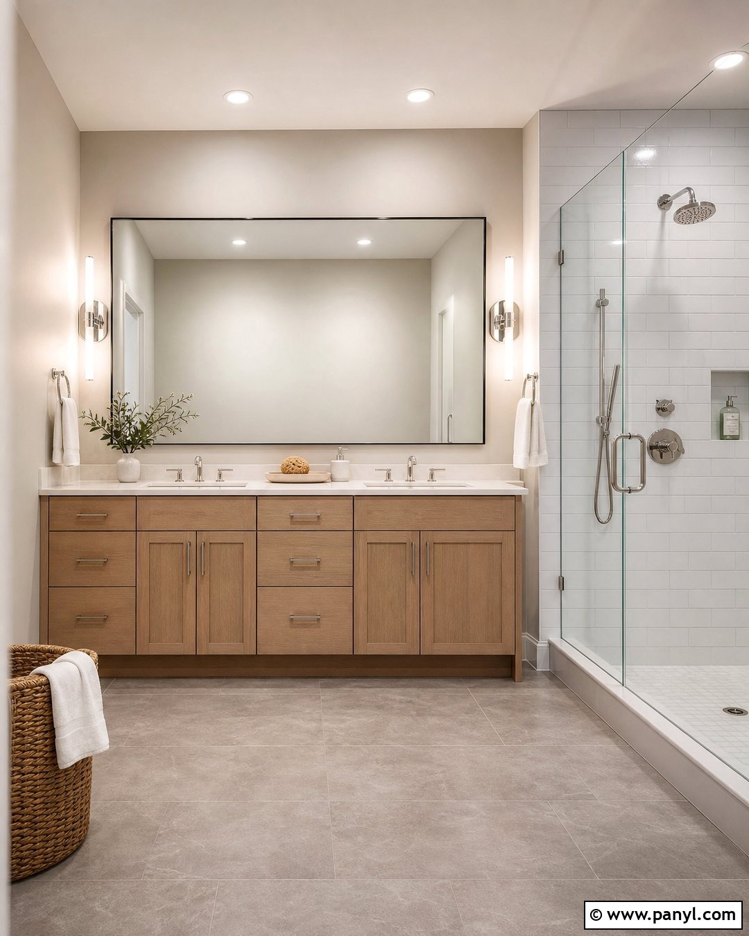 Pale Oak Windowless Bathroom - 25 Benjamin Moore Pale Oak Bathroom Ideas