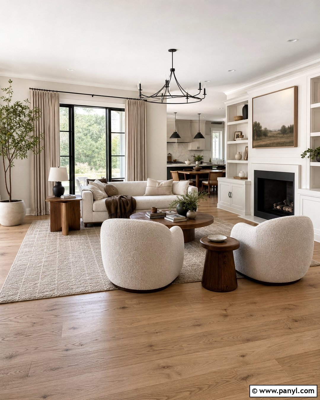 Pale Oak With Swiss Coffee - 45 swiss coffee coordinating colors