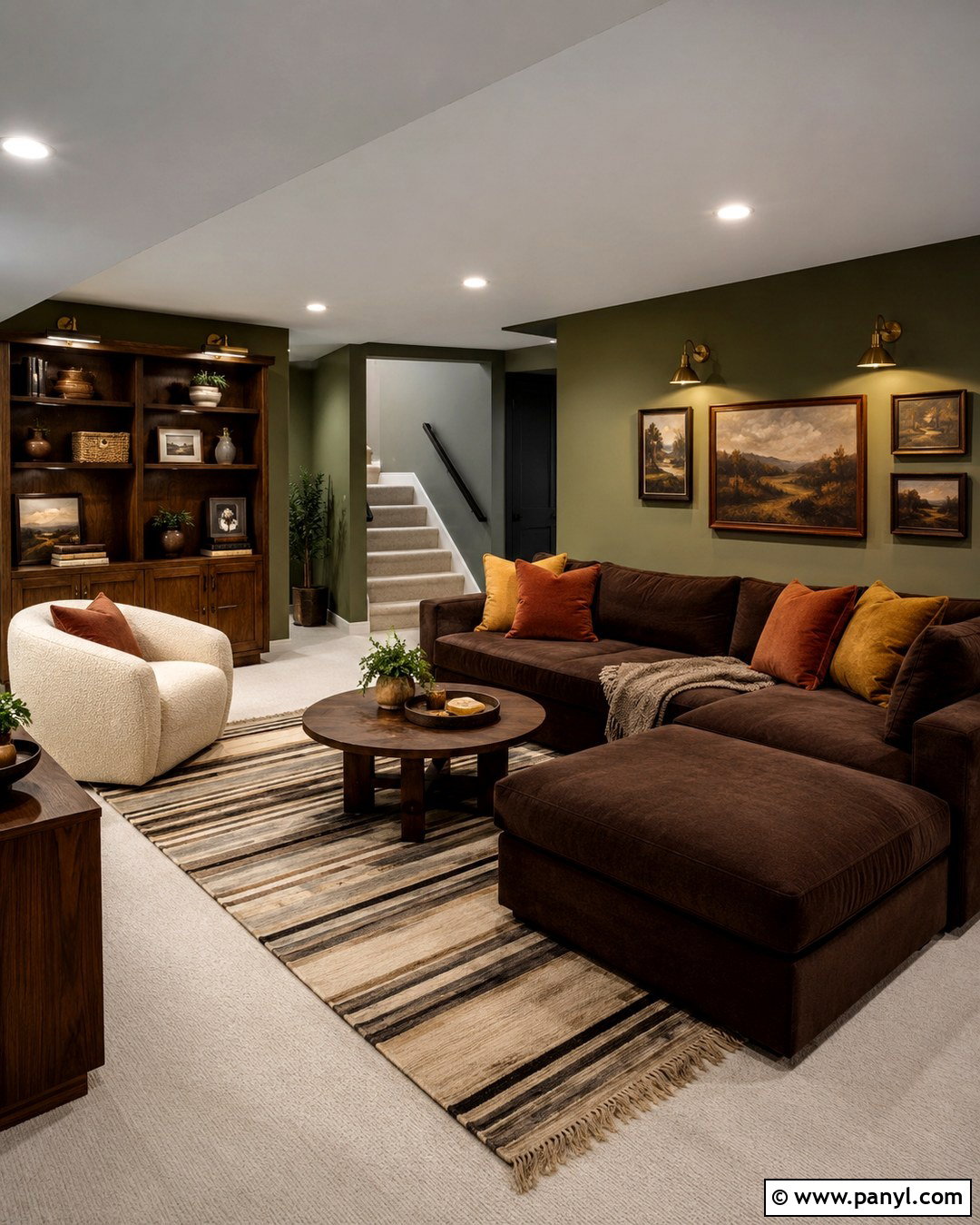 Pale Olive Basement Wall Color - 20 Wall Color For Basement Ideas