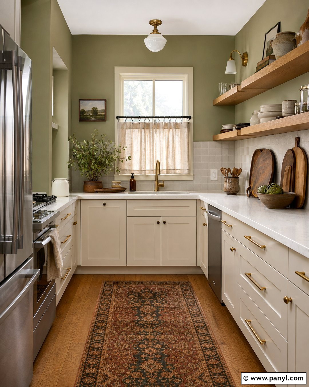 Pale Olive Wall Color For Small Kitchen - 30 small room wall color ideas