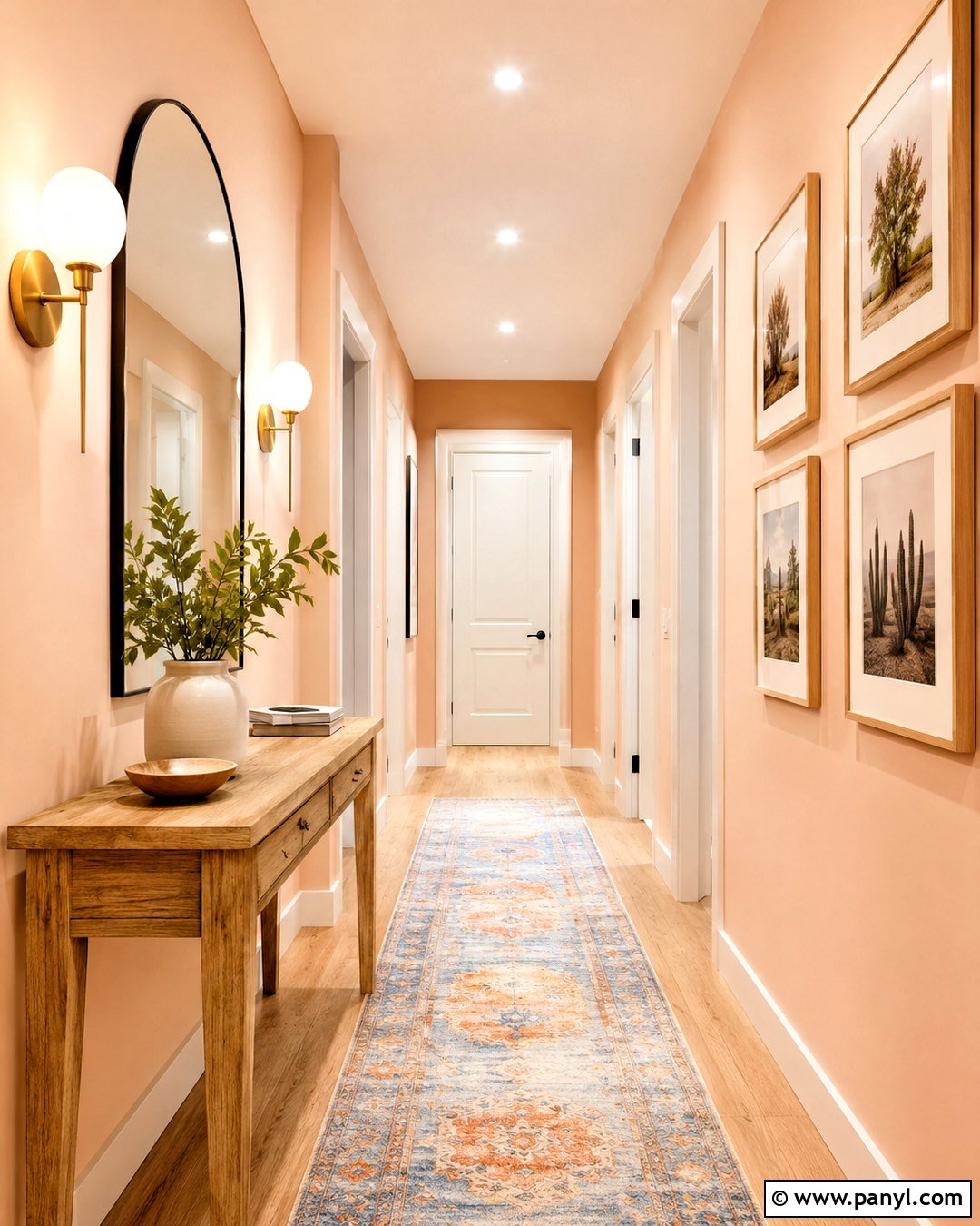 Pale Orange Hallway Walls - 20 Warm Orange Wall Color Ideas